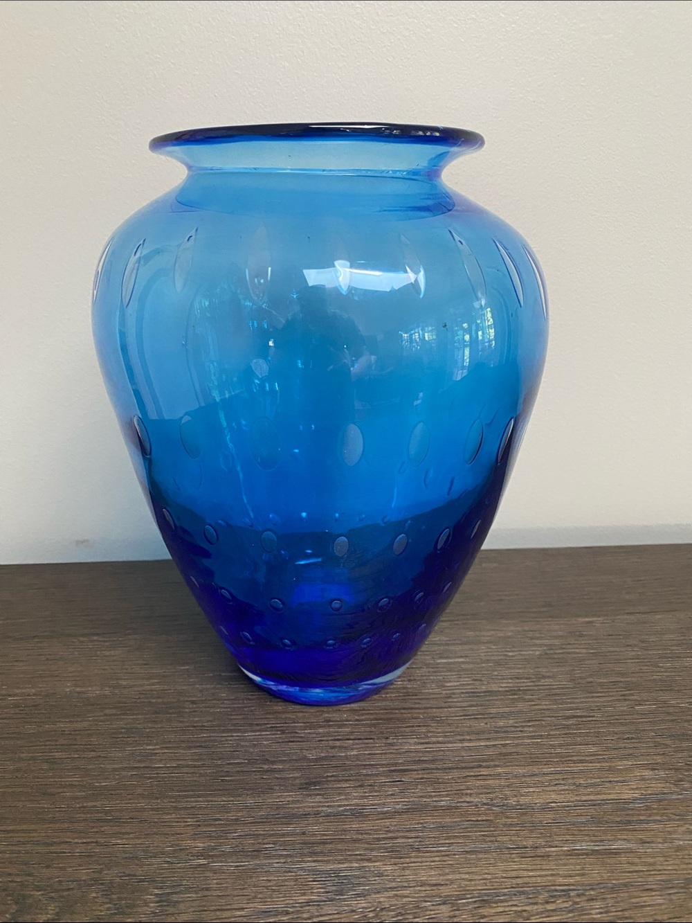 Blenko Cobalt Blue Glass Vase